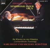 Brahms: Symphonie D-Dur op. 73; Karl-Heinz und Michael Schlüter, Klavier
